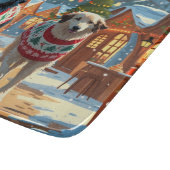 Anatolian Shepherd Dogs Christmas Snow Holiday Snijplank (Hoek)