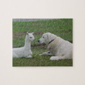 Anatolian Shepherd en Alpaca Cria Legpuzzel (Horizontaal)