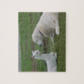Anatolian Shepherd en Alpaca Cria Legpuzzel (Verticaal)