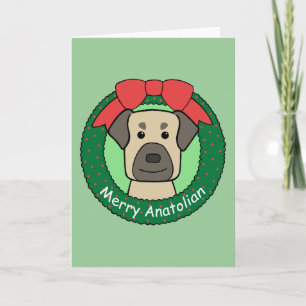 Anatolian Shepherd kerst Feestdagen Kaart