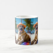 Anatolian Shepherd op Beach, hondenliefhebber zome Koffiemok (Center)