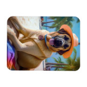 Anatolian Shepherd op Beach, hondenliefhebber zome Magneet (Horizontaal)