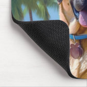 Anatolian Shepherd op Beach, hondenliefhebber zome Muismat (Hoek)