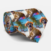 Anatolian Shepherd op Beach, hondenliefhebber zome Stropdas (Opgerold)