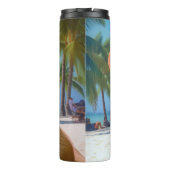 Anatolian Shepherd op Beach, hondenliefhebber zome Thermosbeker (Achterkant)