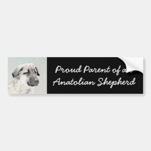 Anatolian Shepherd Painting - Oorspronkelijke hond Bumpersticker