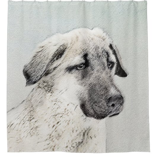 Anatolian Shepherd Painting - Oorspronkelijke hond Douchegordijn (Voorkant)