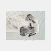 Anatolian Shepherd Painting - Oorspronkelijke hond Fleece Deken (Voorkant (Horizontaal))