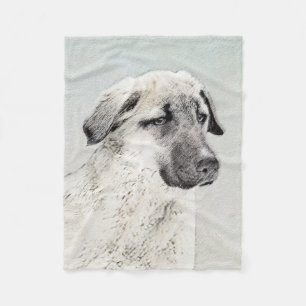 Anatolian Shepherd Painting - Oorspronkelijke hond Fleece Deken