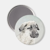 Anatolian Shepherd Painting - Oorspronkelijke hond Magneet (Voorkant / Achterkant)