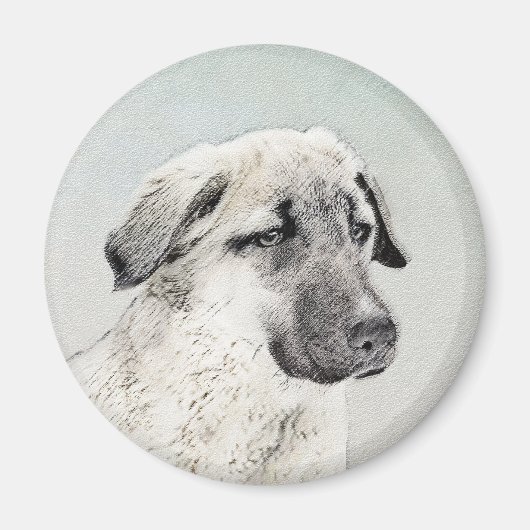 Anatolian Shepherd Painting - Oorspronkelijke hond Magneet (Voorkant)