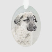 Anatolian Shepherd Painting - Oorspronkelijke hond Ornament (achterkant)