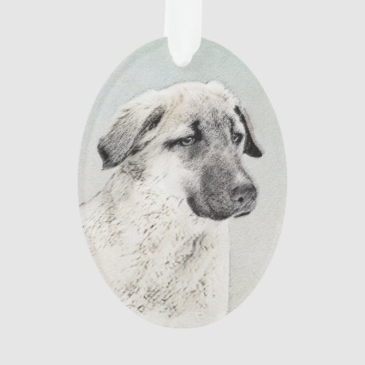 Anatolian Shepherd Painting - Oorspronkelijke hond Ornament (achterkant)