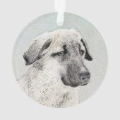 Anatolian Shepherd Painting - Oorspronkelijke hond Ornament (achterkant)