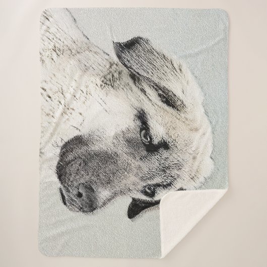 Anatolian Shepherd Painting - Oorspronkelijke hond Sherpa Deken (Voorkant)