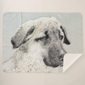 Anatolian Shepherd Painting - Oorspronkelijke hond Sherpa Deken (Voorkant (horizontaal))