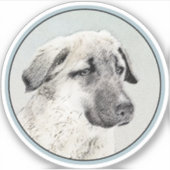 Anatolian Shepherd Painting - Oorspronkelijke hond Sticker (Voorkant)