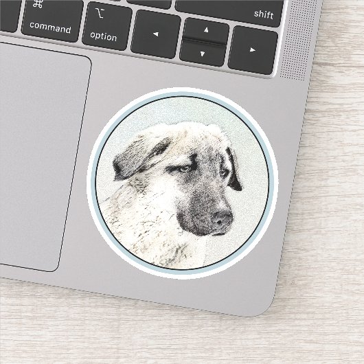 Anatolian Shepherd Painting - Oorspronkelijke hond Sticker (Detail)