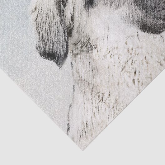 Anatolian Shepherd Painting - Oorspronkelijke hond Tissuepapier (Detail)