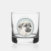 Anatolian Shepherd Painting - Oorspronkelijke hond Whisky Glas (Achterkant)