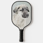 Anatolian Shepherd Painting - Original Dog Art Pic Pickleball Paddle (Achterkant)