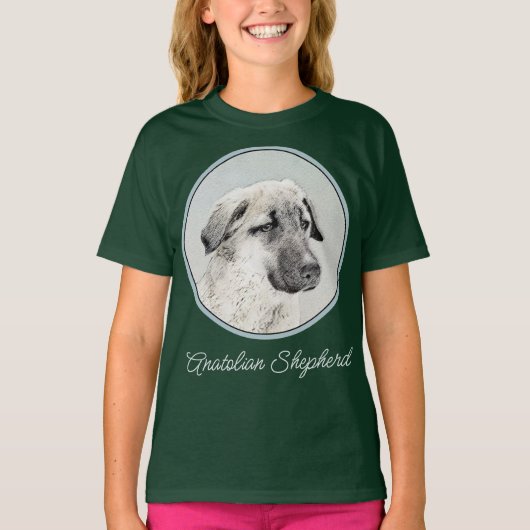 Anatolian Shepherd Painting - Original Dog Art T-S T-shirt (Voorkant)