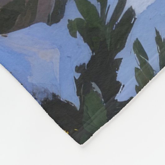 Anatolian Shepherd With Christmas Lights Holiday Fleece Deken (Hoek)