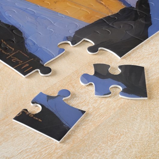 Anatolian Shepherd With Christmas Lights Holiday Legpuzzel (Zijkant)