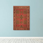 Anatolian Star Ushak tapijt, 1585 Canvas Afdruk (Insitu (Houten vloer))