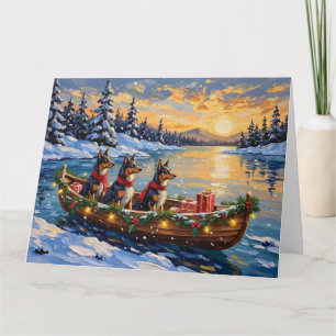 Anatolië Herder Kerstboot Vakantie Kaart