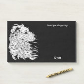 Anatolische Herder Abstracte Kunst Hond Naam Post-it® Notes (Op bureau)