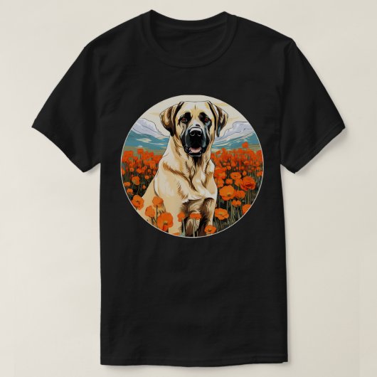 Anatolische herder bergbloem Schattige Kangal Col T-shirt (Design voorkant)