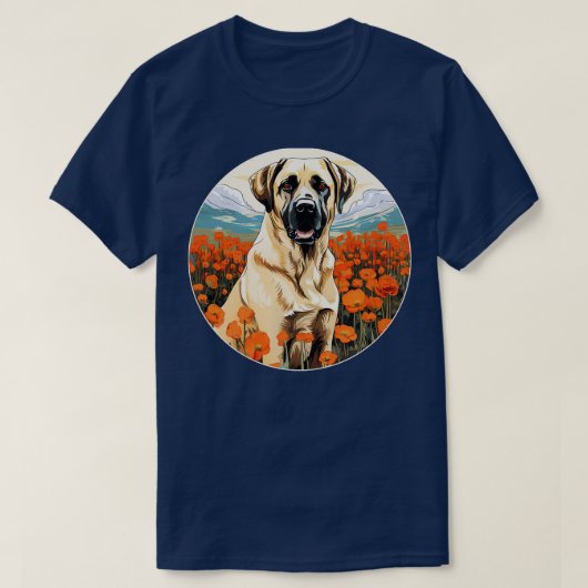 Anatolische herder bergbloem Schattige Kangal Col T-shirt (Design voorkant)