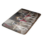 Anatolische herder bij de open haard Kerstmis Badmat (Gekanteld)