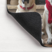 Anatolische herder bij de open haard Kerstmis Muismat (Hoek)