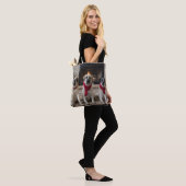 Anatolische herder bij de open haard Kerstmis Tote Bag (Op model)