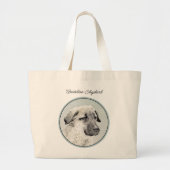 Anatolische Herder Fawn Schilderen Originele Hond  Grote Tote Bag (Voorkant)