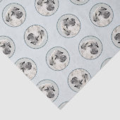 Anatolische Herder Fawn Schilderen Originele Hond  Tissuepapier (Detail)