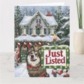 Anatolische herder feestelijke makelaar Kerstmis Kaart (Voorkant)