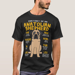 Anatolische Herder Grappige Anatomie van Papa Huis T-shirt