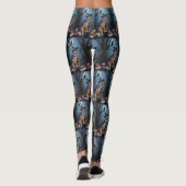 Anatolische herder grillig Halloween schilderij Leggings (Achterkant)