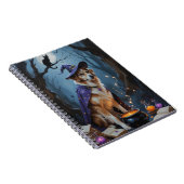 Anatolische herder grillig Halloween schilderij Notitieboek (Rechterzijde)