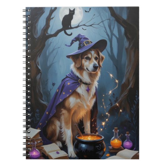 Anatolische herder grillig Halloween schilderij Notitieboek (Voorkant)
