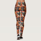 Anatolische Herder Hart Rozen Valentijnsdag Leggings (Achterkant)