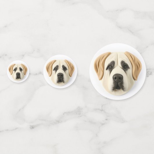 Anatolische herder hond 3D geïnspireerd Confetti (Voorkanten)