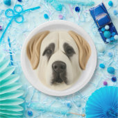Anatolische herder hond 3D geïnspireerd Papieren Bordje (Feest)