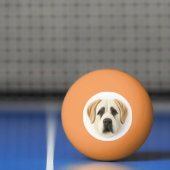 Anatolische herder hond 3D geïnspireerd Pingpongbal (Net)