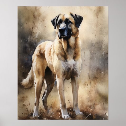 Anatolische Herder Hond Art Print Poster (Voorkant)