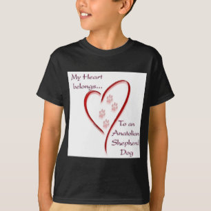 Anatolische Herder Hond Hart Behoort T-shirt