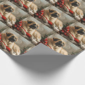 Anatolische Herder Hond Kerstfeest Cadeaupapier (Hoek)